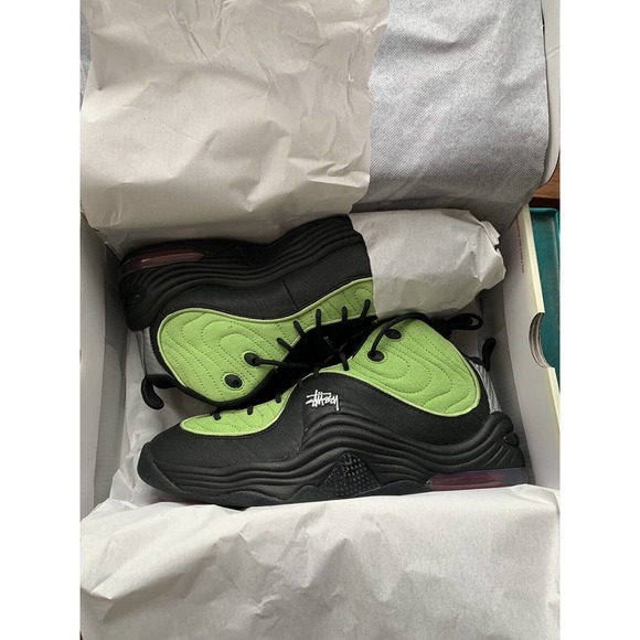 Nike Air Penny 2 x Stussy - Vivid Green Black 2022 / DX6933-300 SIZE 10